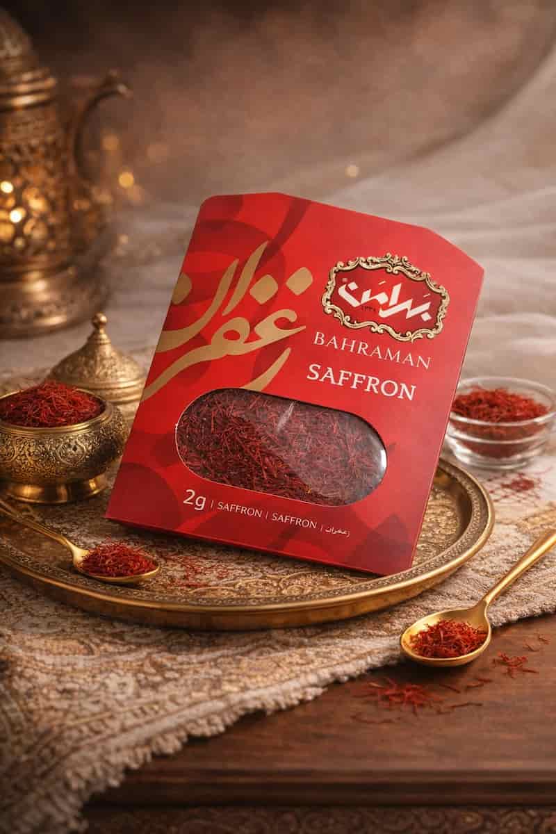زعفران سوپرنگین بهرامن با عیار بالا و بسته بندی استاندارد
